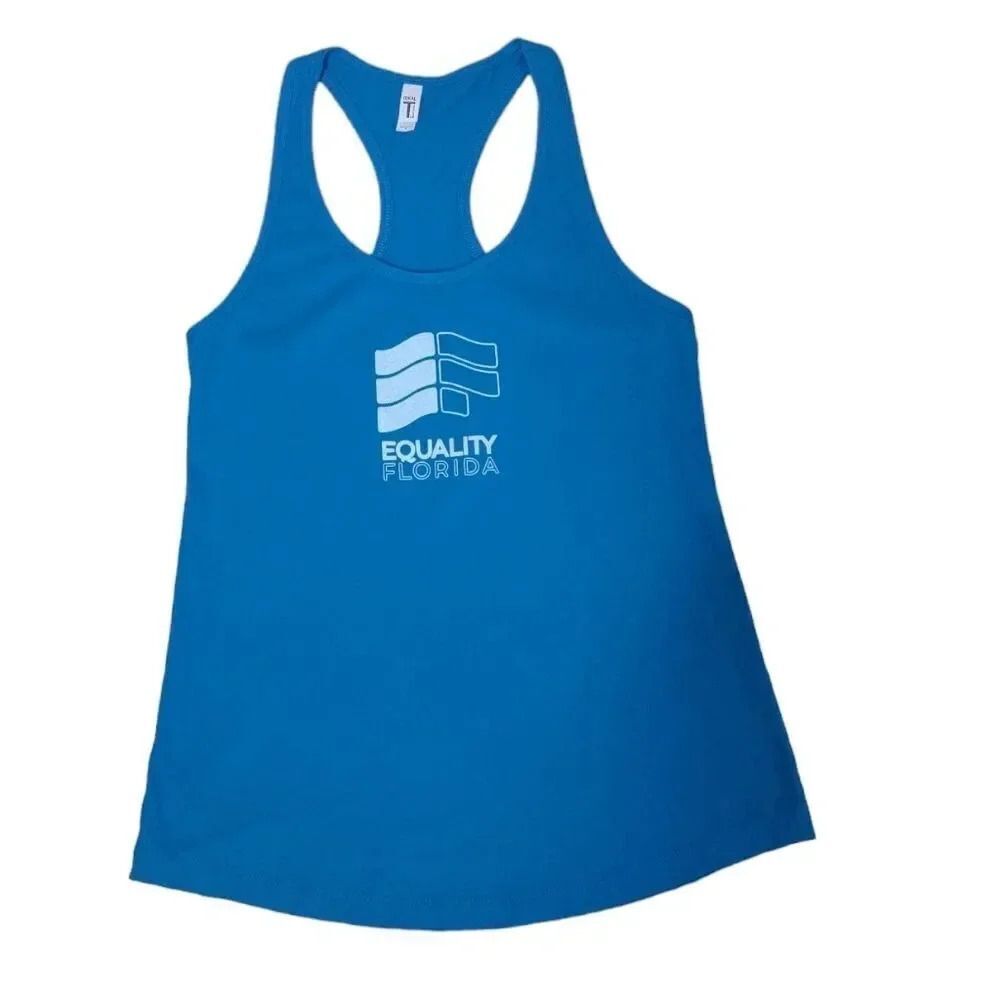 Equality Florida Blue Racerback Tank Top size L